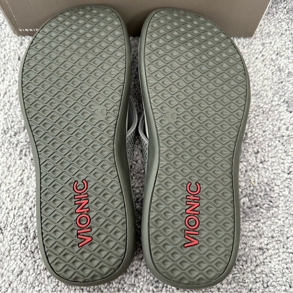 Vionic Flip Flops Tiders - Gray/Silver Rhinestones - Picture 6 of 6